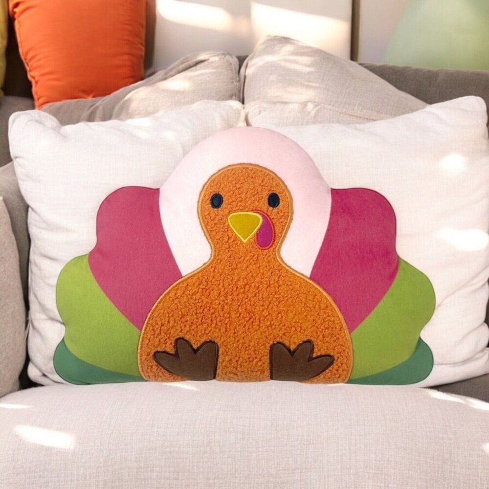 Thanksgiving Plush Decorative Pillows 1  Turkey
